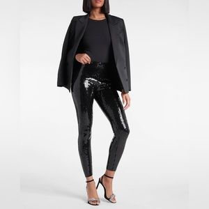 NWT Express - Super High Waisted Sequin Leggings